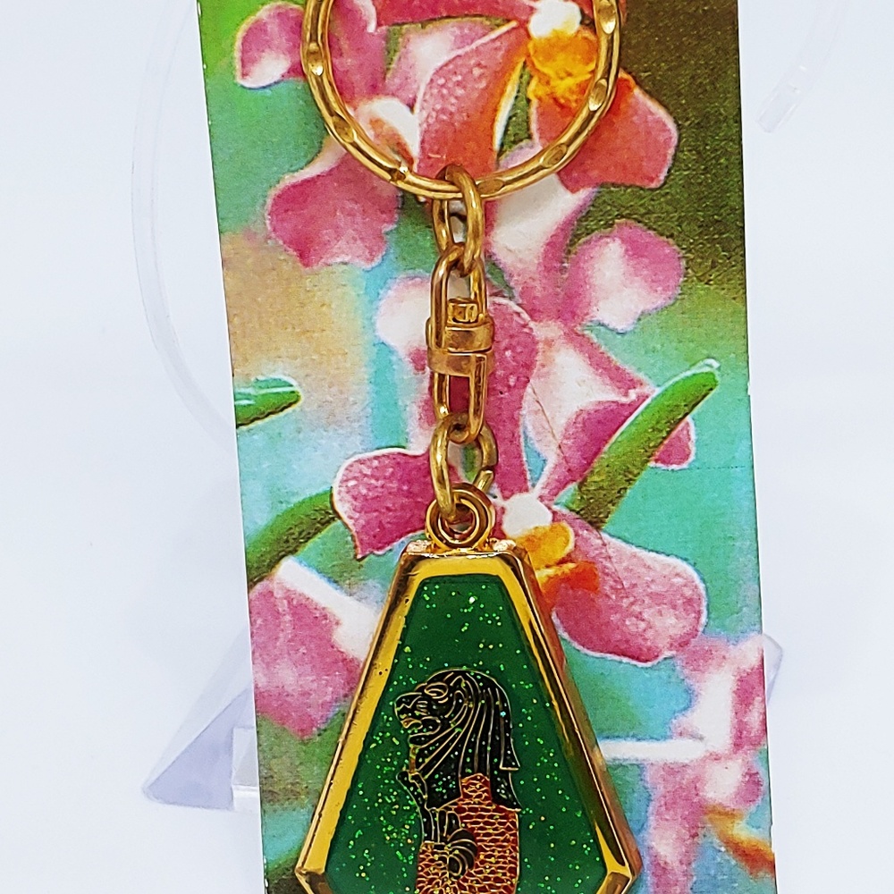 Vintage Singapore The National Flower Keychain - Picture 3 of 4